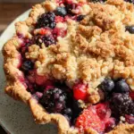 Mixed Berry Rhubarb Pie