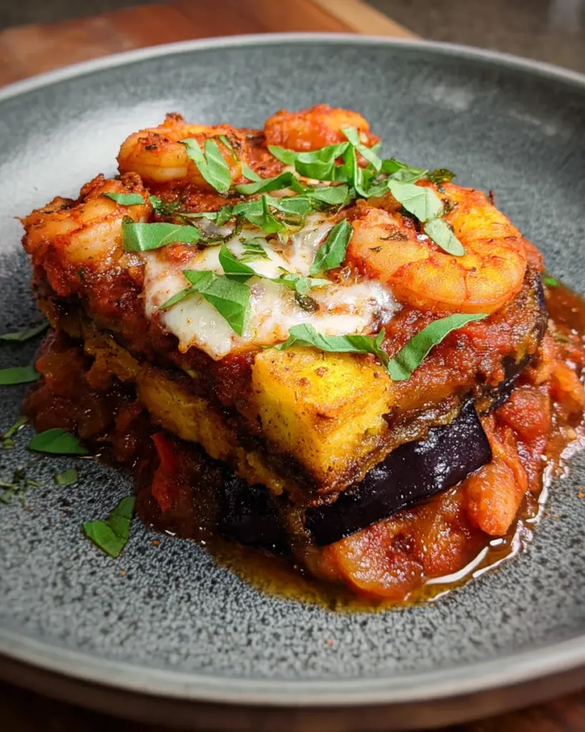 Seafood Eggplant Parmigiana