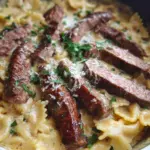 Steak Pasta Alfredo
