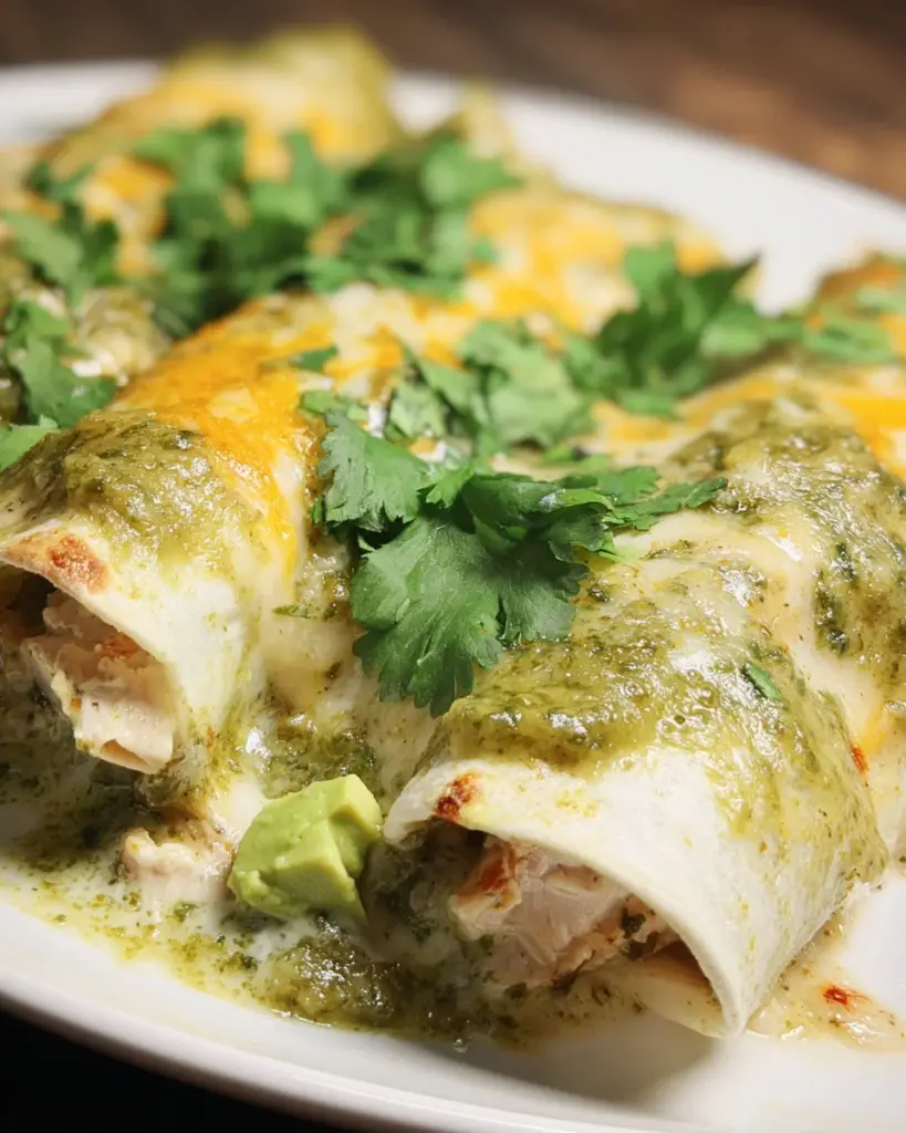 Verde Chicken Enchiladas Recipe
