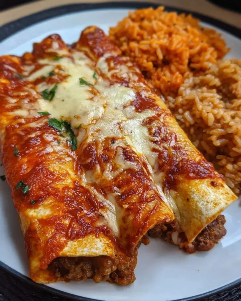 Cheesy Beef and Bean Enchiladas