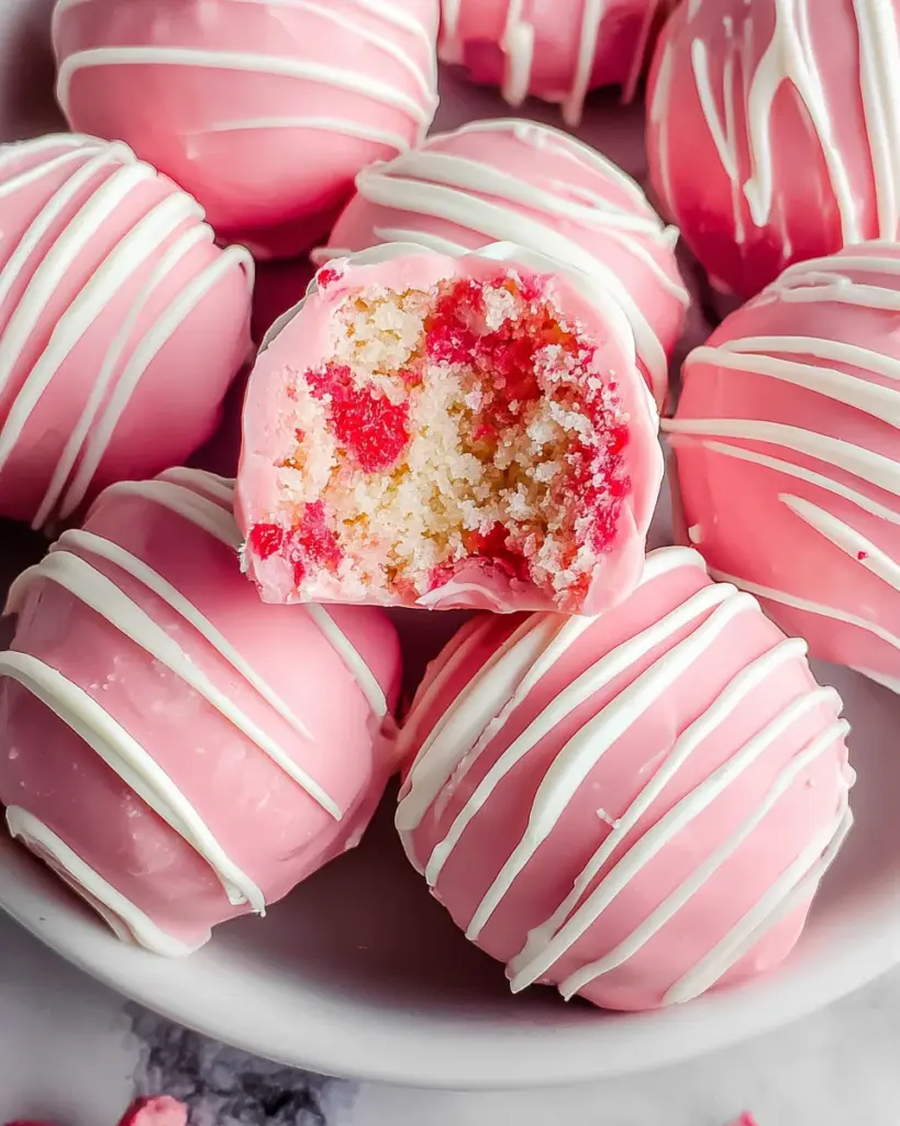 Cherry Chip Cheesecake Bites