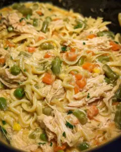 Crockpot Chicken and Noodles
