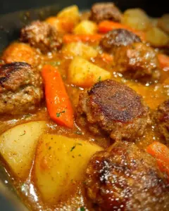 Crockpot Meatball Pot Roast