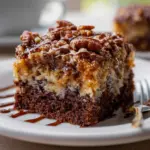 German Chocolate Poke Cake