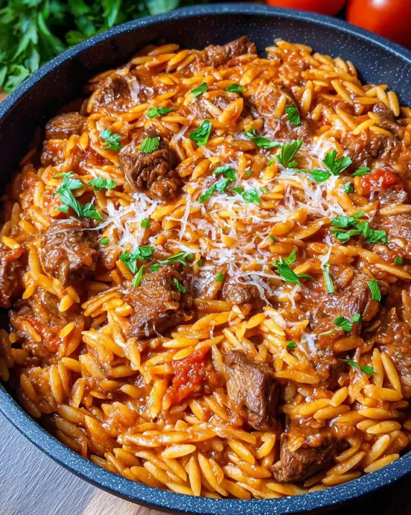Giouvetsi (Greek Beef Stew with Orzo)