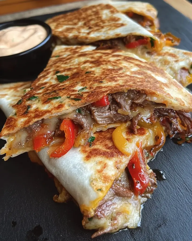 Pepper Steak Quesadillas