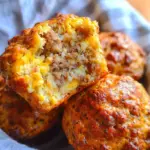 Sausage Egg and Cheese Breakfast Muffins with Grits