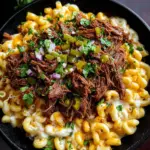 Shredded Beef Macaroni and Cheese