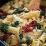 Slow Cooker Tuscan Chicken Pasta