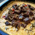 Smoked Queso with Steak Bites