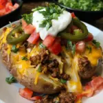 Taco Stuffed Baked Potatoes