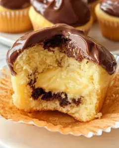 Boston Cream Pie Cupcakes