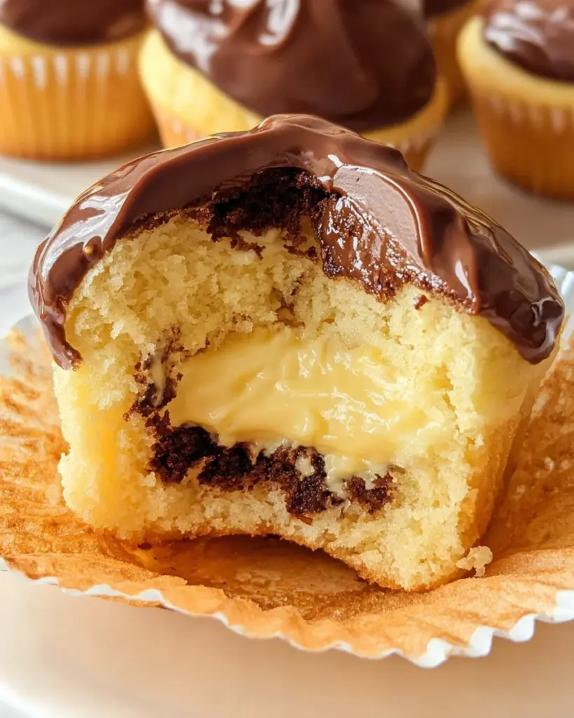 Boston Cream Pie Cupcakes