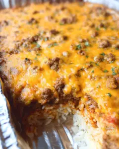 Ground Beef and Rice Casserole