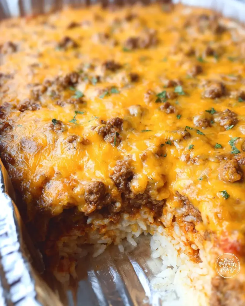 Ground Beef and Rice Casserole