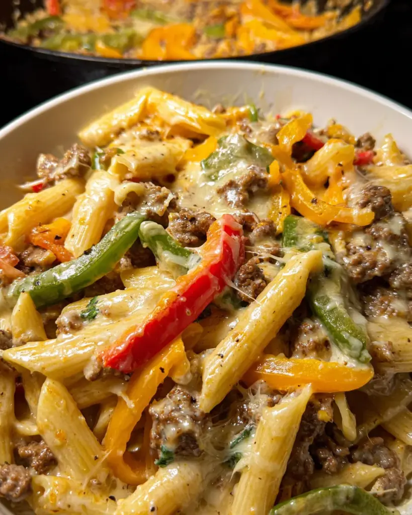 Philly Cheesesteak Pasta