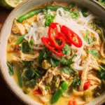Thai Curry Chicken Soup with Coconut Milk