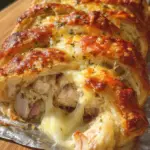 Chicken turkey Swiss Crescent Braid
