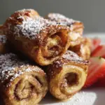 Cinnamon Roll French Toast Roll-Ups (Air Fryer Recipe)