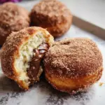 Nutella Stuffed Biscuit Doughnuts