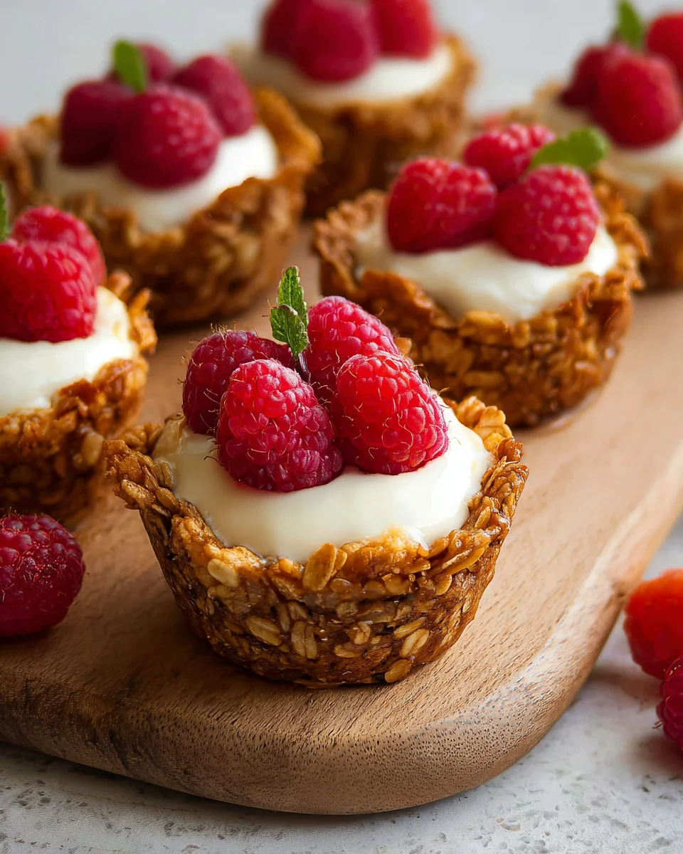 Yogurt Filled Granola Cups