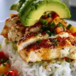 Honey Lime Chicken Avocado Rice Stack: Fresh & Flavorful Meal