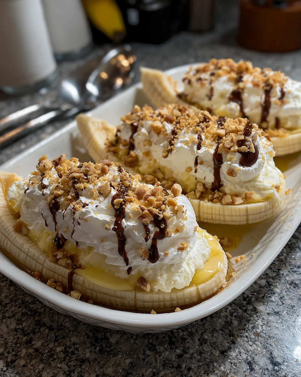 Banana Pudding Banana Split Boats: The Best Indulgent Treats