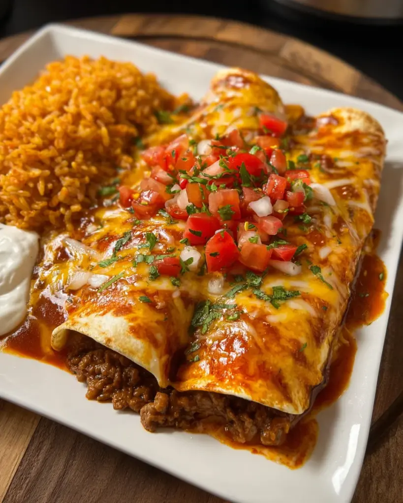 Cheesy Beef Enchiladas
