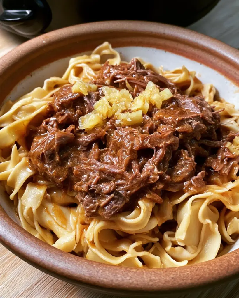 Crockpot Beef and Noodles
