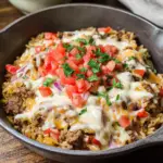 Easy Queso Taco Rice