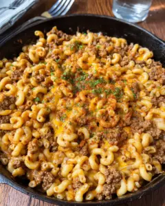 One Pan Cheeseburger Mac