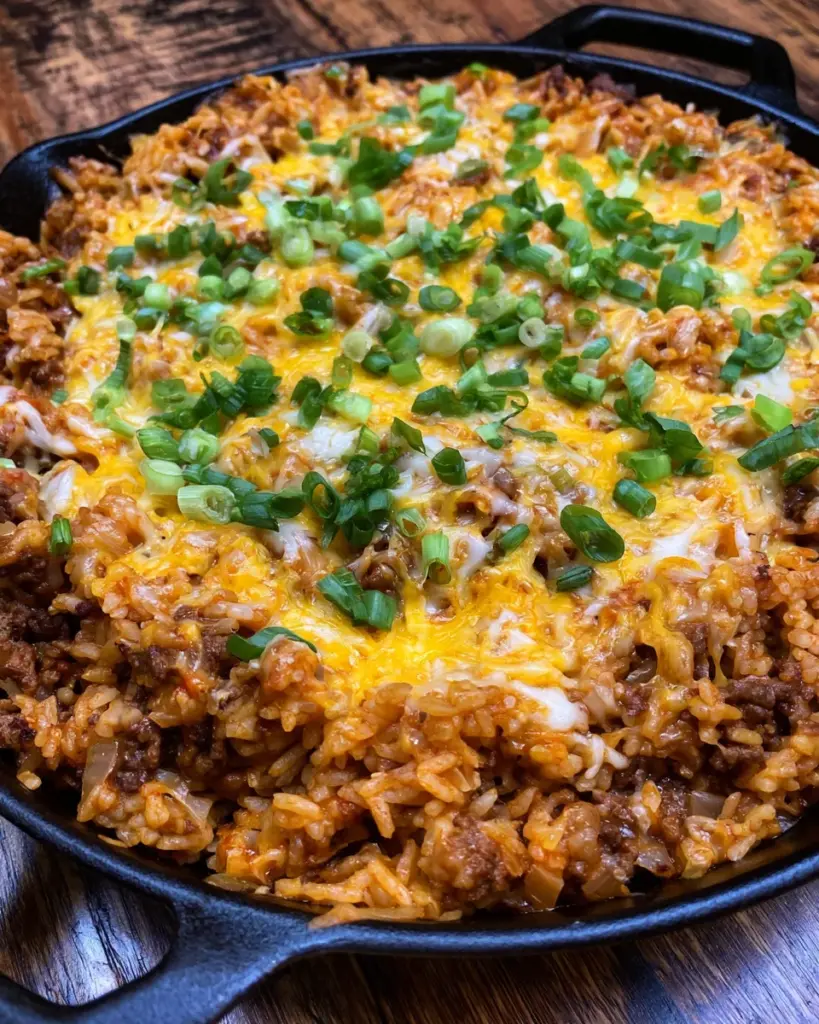 One Pan Cheeseburger Rice