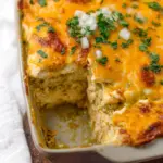 Green Chile Chicken Enchilada Casserole