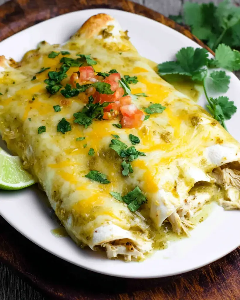 Green Chile Chicken Enchiladas