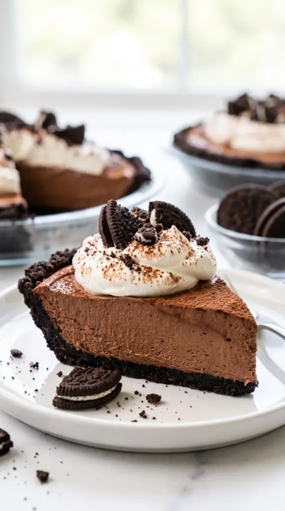 No Bake Chocolate Pie