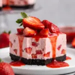 No Bake Strawberry Cheesecake