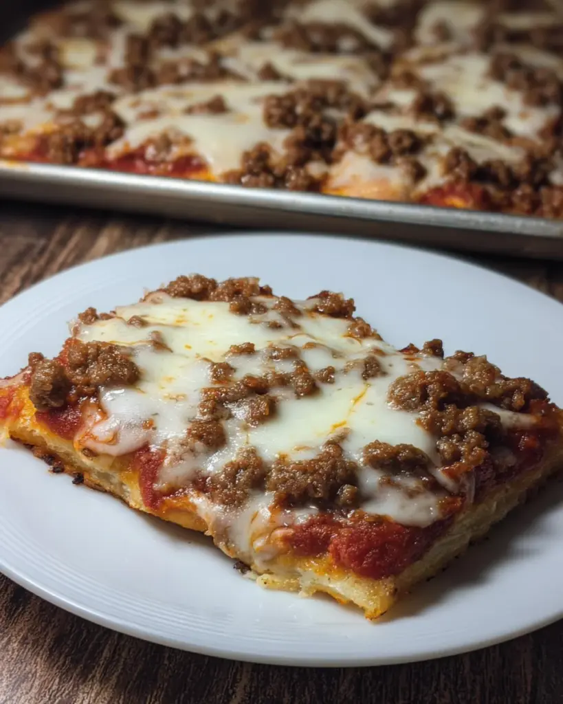 School Lunch Pizza