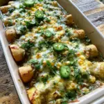 Street Corn Chicken Enchiladas