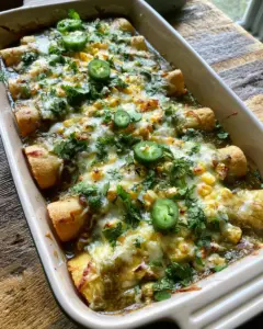 Street Corn Chicken Enchiladas