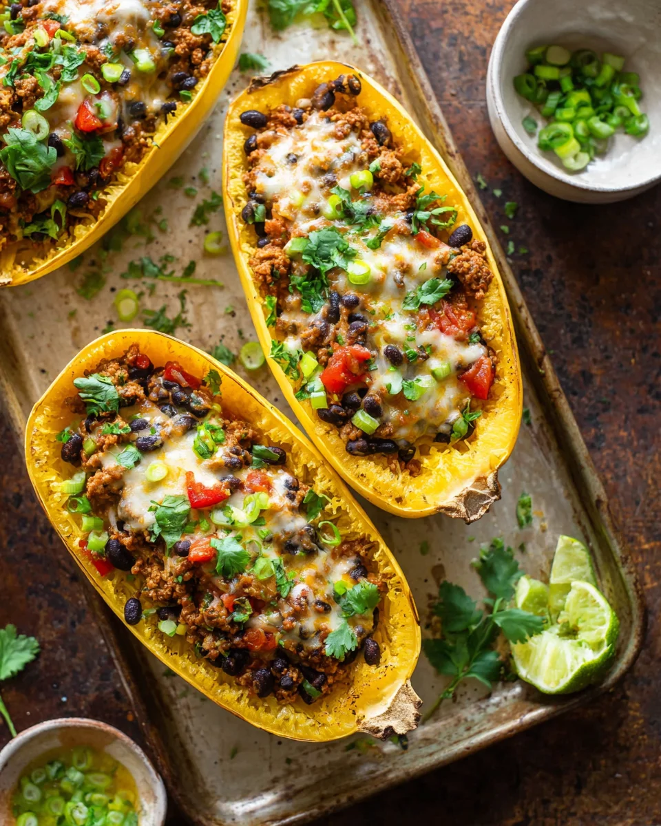 Taco Spaghetti Squash Boats image 2