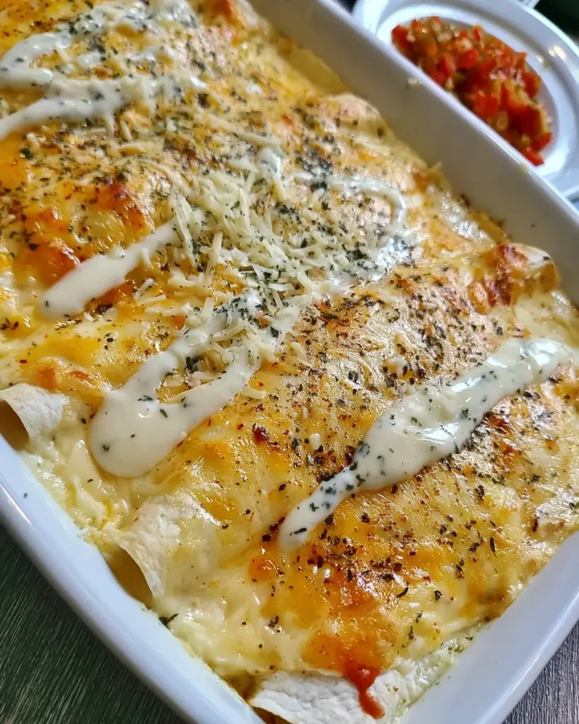 White Chicken Enchiladas Recipe
