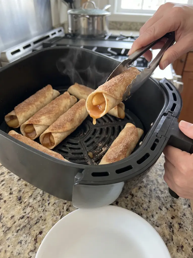Air Fryer Apple Pie Taquitos