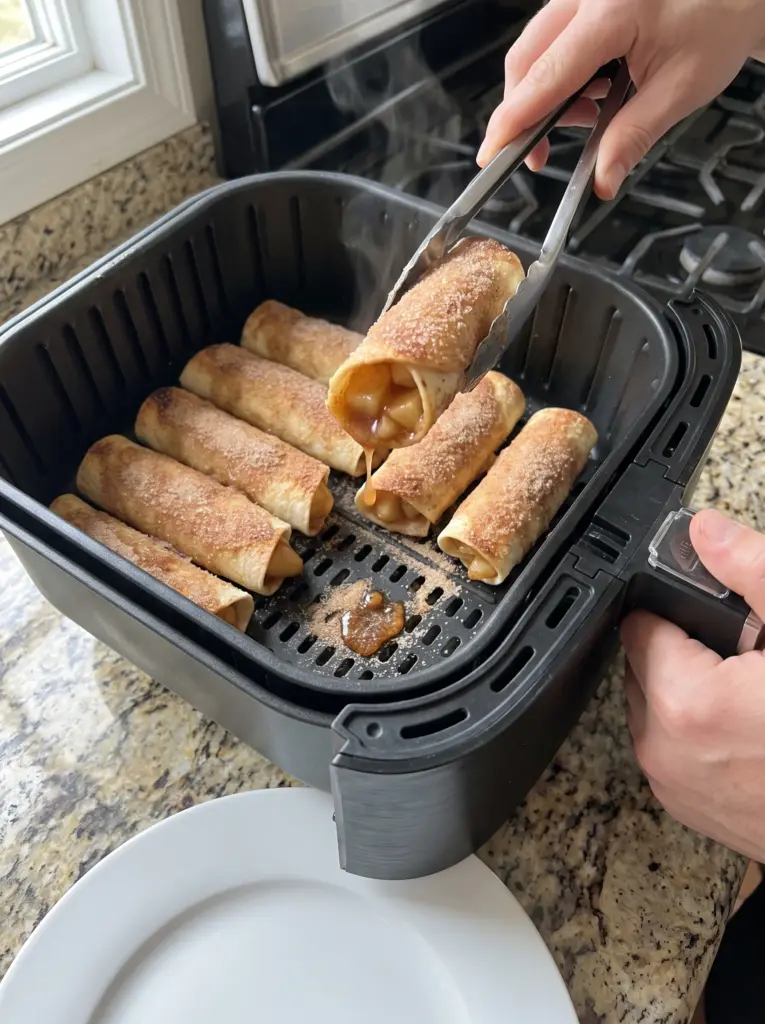 Air Fryer Apple Taquitos