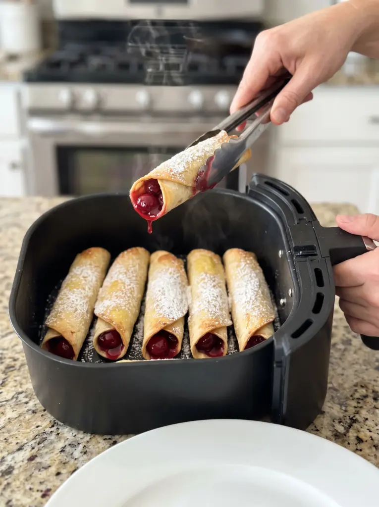 Air Fryer Cherry Pie Taquitos