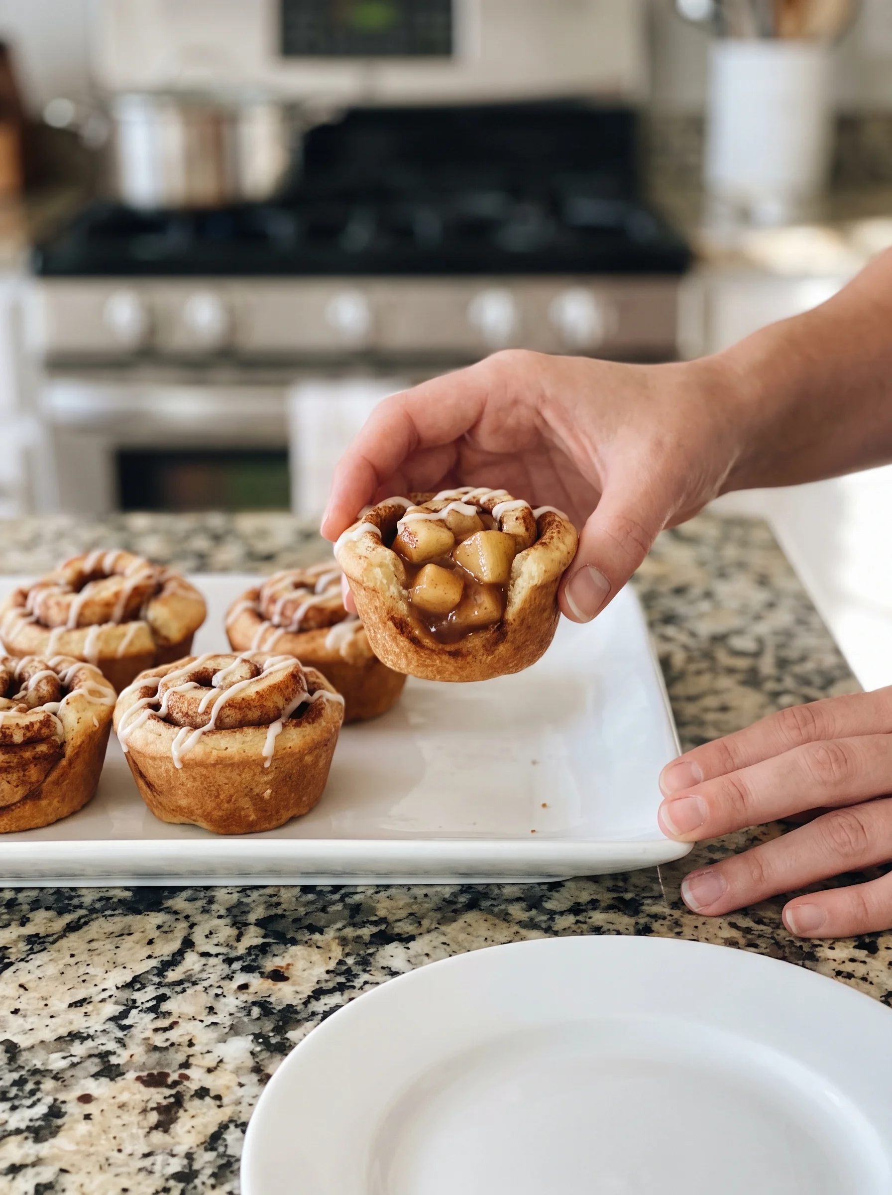 Apple Pie Cinnamon Roll Cups image 2