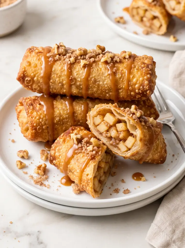 Apple Pie Egg Rolls (Deep Fry or Air Fryer)