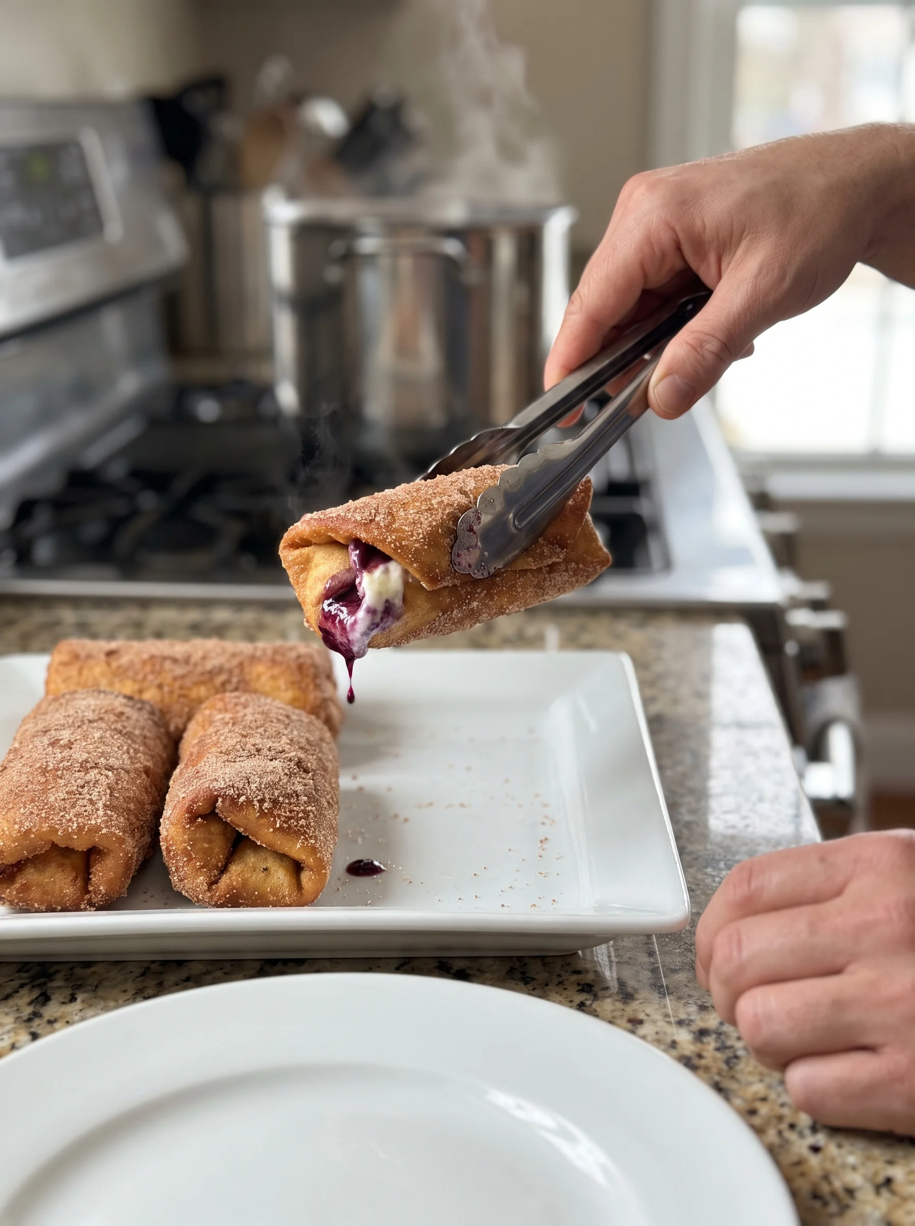 Blueberry Cheesecake Chimichangas image 2