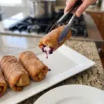 Blueberry Cheesecake Chimichangas