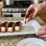Blueberry Cheesecake Dessert Tacos